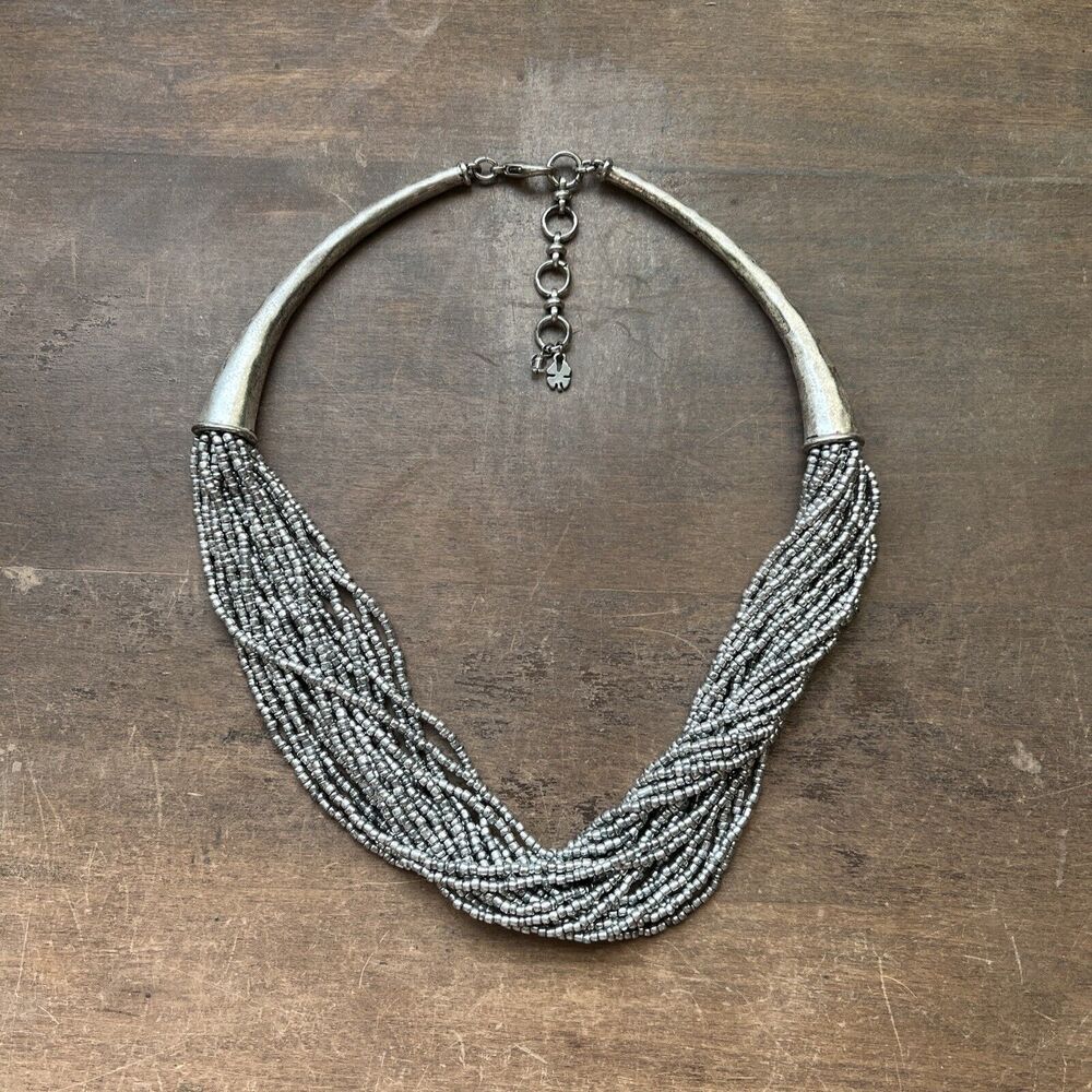 Lucky Brand Antiqued Silver Tone Necklace